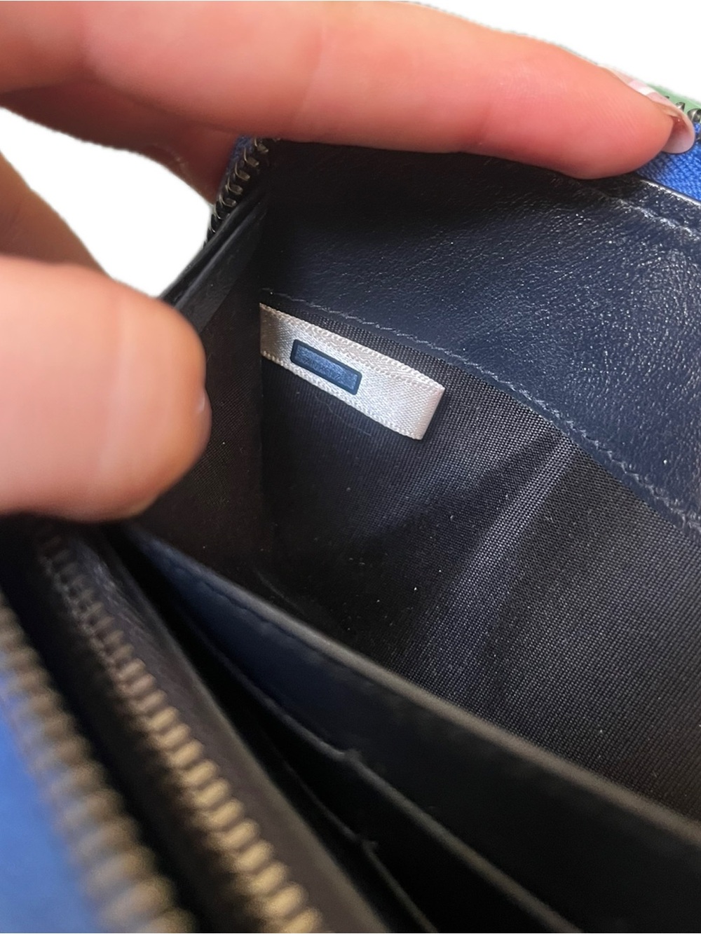 Jimmy Choo Blue Snake Embossed Continental Wallet - Picture 15 of 16